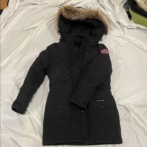 Canada goose women’s parka with fur trim